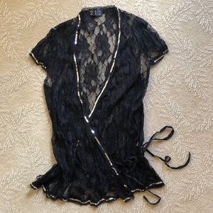Lace Capsleeve Cover Up